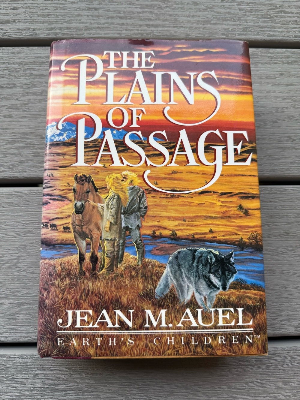 Jean M. Auel The Plains of Passage Hardcover w/ Dust Jacket 1990